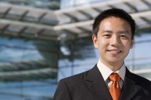 Asian chinese business man