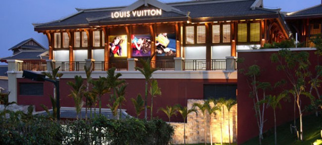 Un magasin de Louis Vuitton à Sanya, Chine