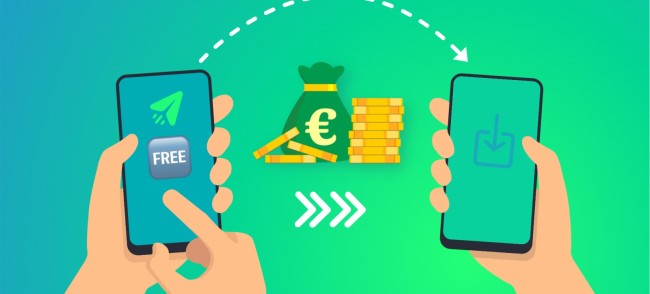 Virement instantané SEPA sur application bancaire mobile